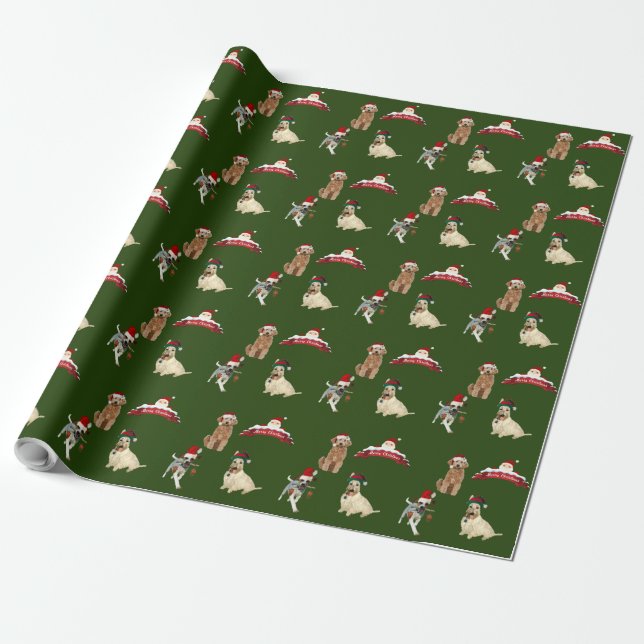Papier Cadeau Papier à enveloppement de mattes de Noël (Déroulé)