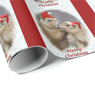 Papier Cadeau Papier à enveloppement de Noël Kiss - Noël