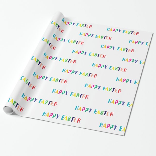 Papier Cadeau Papier à enveloppement de Pâques - Amusants & Mets (Déroulé)