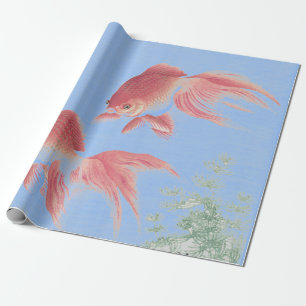 Papier Cadeau Papier à enveloppement de POISSON KOI JAPONAIS