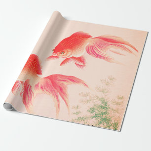 Papier Cadeau Papier à enveloppement de POISSON KOI JAPONAIS