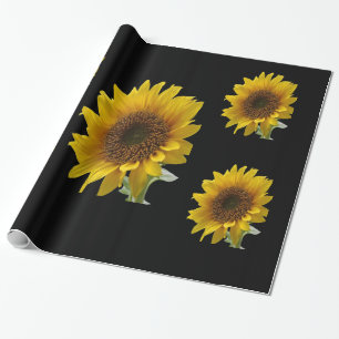 Papier Cadeau Papier à enveloppement de tournesol