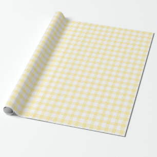 Papier Cadeau Papier à enveloppement doré jaune d'or moderne