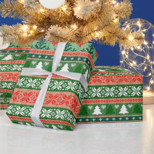 Papier Cadeau Papier à enveloppement doux de Noël