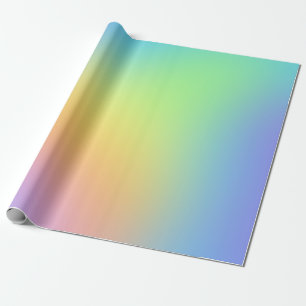 Papier Cadeau Papier à enveloppement doux Pastel Rainbow