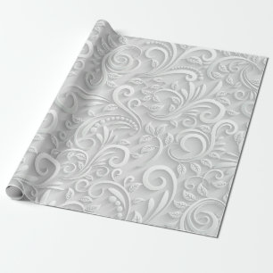 Papier Cadeau Papier à enveloppement "ELEGANT 3D WINTER"