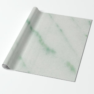 Papier Cadeau Papier à enveloppement en marbre blanc et vert