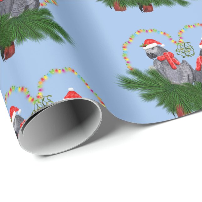 Papier Cadeau Papier à enveloppement Festif (bleu) (Coin rond)