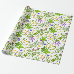 Papier Cadeau Papier à enveloppement floral simple
