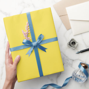 Papier Cadeau Papier à enveloppement jaune