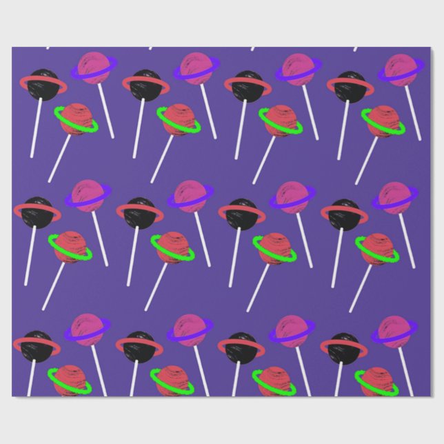 Papier Cadeau Papier à enveloppement Jupiter Lollipop (Plat)