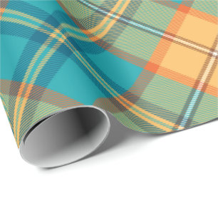 Papier Cadeau Papier à enveloppement Kingfisher Tartan