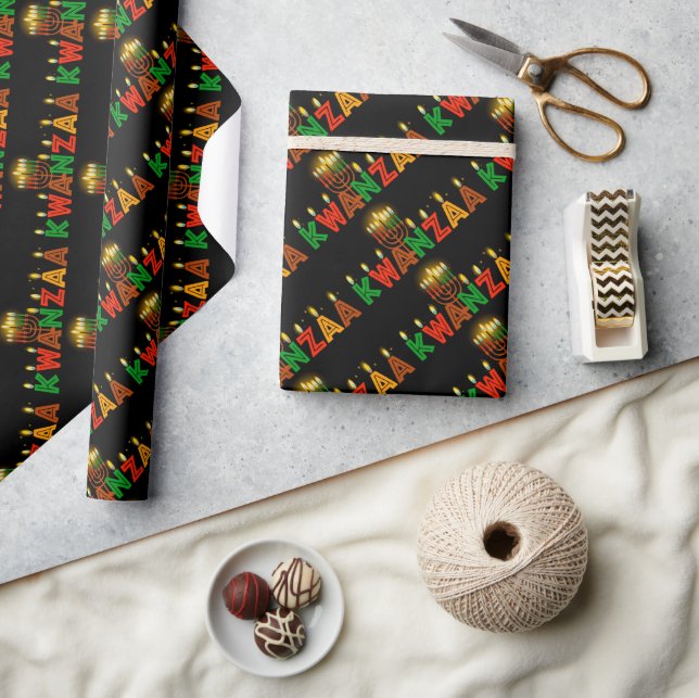 Papier Cadeau Papier à enveloppement Kwanzaa (Artisanat)