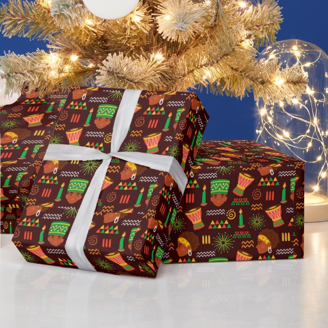 Papier Cadeau Papier à enveloppement Kwanzaa (Vacances)