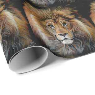 Papier Cadeau Papier à enveloppement LION BOLD