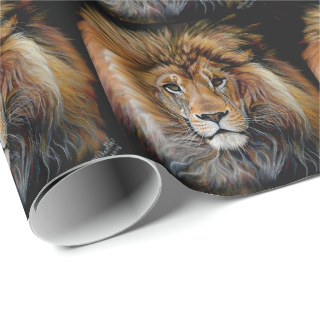 Papier Cadeau Papier à enveloppement LION BOLD (Coin rond)