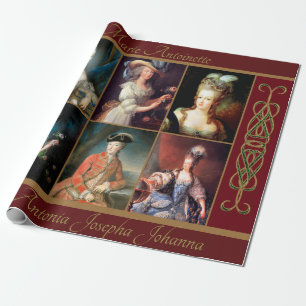 Papier Cadeau Papier à enveloppement Marie Antoinette