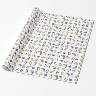 Papier Cadeau Papier à enveloppement Motif pandémique