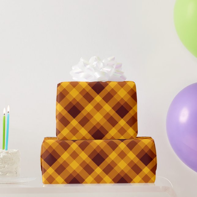 Papier Cadeau Papier à enveloppement orange Citrouille mignon (Cadeaux de fête)