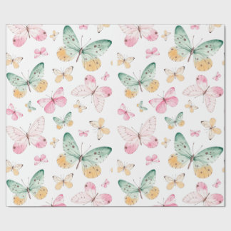 Papier Cadeau Papier à enveloppement papillon