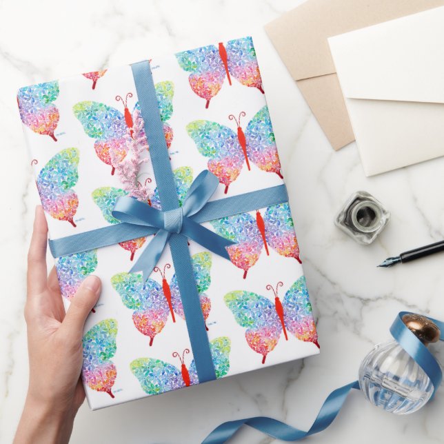 Papier Cadeau Papier à enveloppement papillon (Cadeaux)