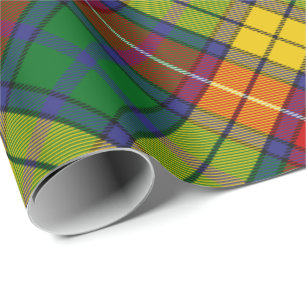 Papier Cadeau Papier à enveloppement pivoté Clan Buchanan Tartan