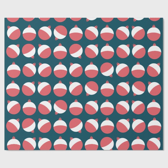 Papier Cadeau Papier à enveloppement pour Bobber de pêche mignon (Plat)