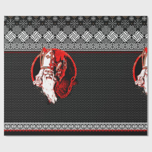 Papier Cadeau Papier à enveloppement pour chandail Krampus