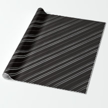 Papier à enveloppement rayé noir