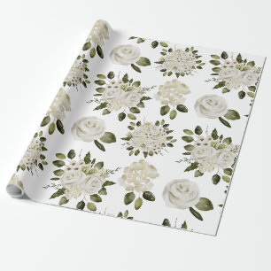 Papier Cadeau Papier à enveloppement rose blanche