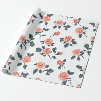 Papier Cadeau Papier à enveloppement Rose élégant