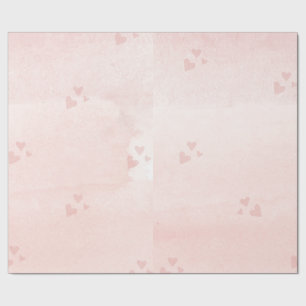 Papier Cadeau Papier à enveloppement rose pastel doux