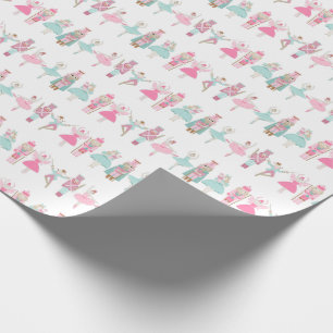 Papier Cadeau Papier à enveloppement rose pastel Nutcracker Ball