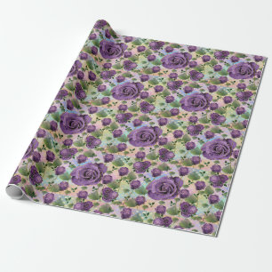 Papier Cadeau Papier à enveloppement Rose violet