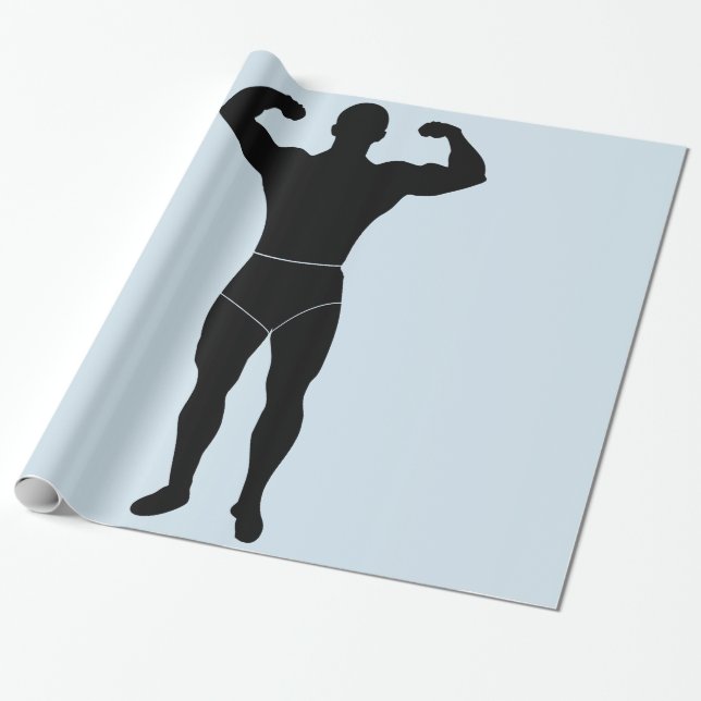 Papier Cadeau Papier à enveloppement Strongman (Déroulé)
