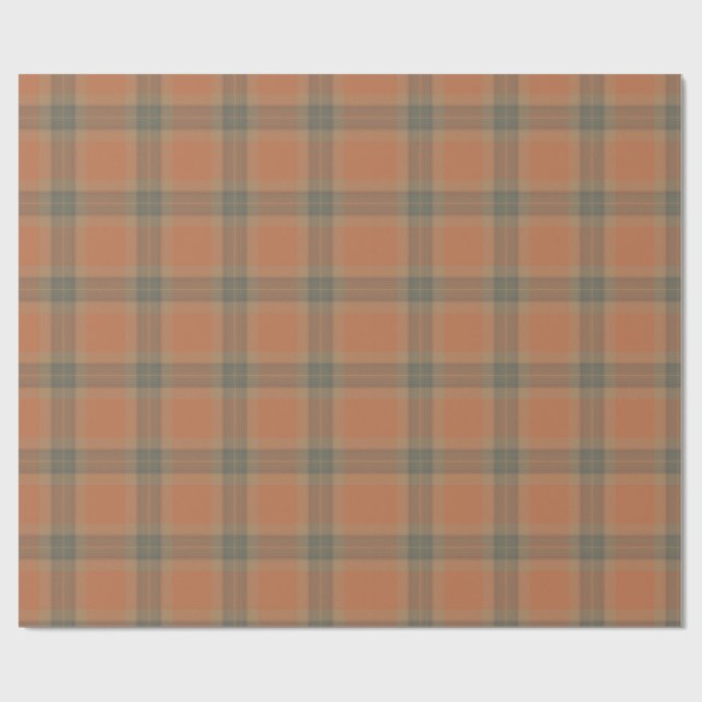 Papier Cadeau Papier à enveloppement Tartan Crème (Plat)