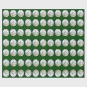 Papier Cadeau Papier à enveloppement vert et argent