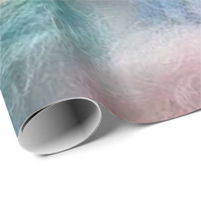 Papier Cadeau Papier à envelopper brillant Fil pastel (Coin rond)