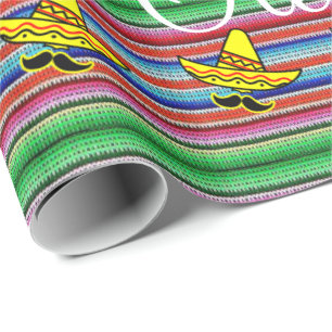 Papier Cadeau Papier à envelopper brillant Viva Mexican Ole Ola