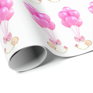 Papier Cadeau Papier à envelopper cadeau Twin Baby Girls
