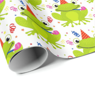 Papier Cadeau Papier à envelopper - Célébrer la grenouille
