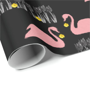 Papier Cadeau Papier à envelopper Cygnes