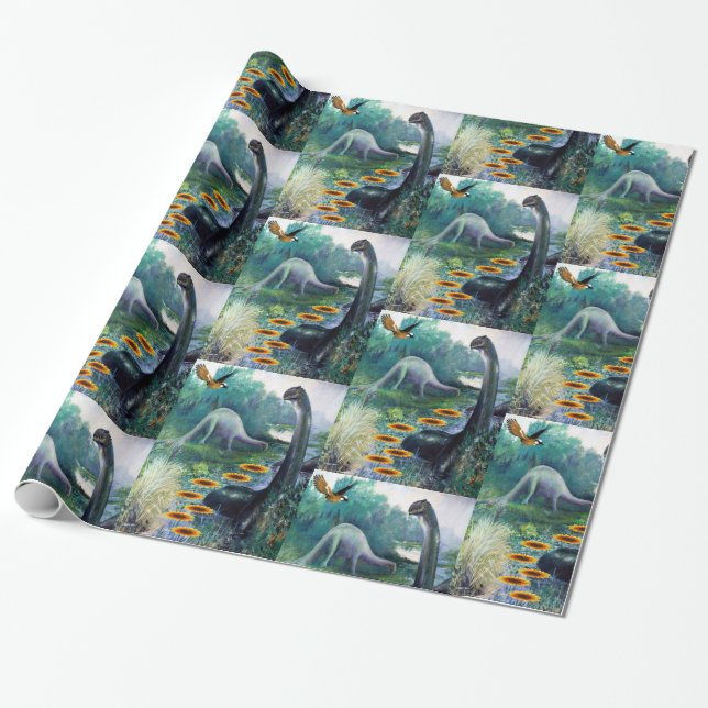 Papier Cadeau Papier à envelopper Dinosaures (Déroulé)