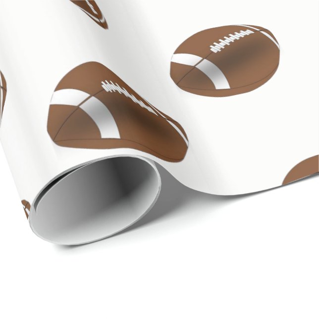 Papier Cadeau Papier à envelopper Football (Coin rond)