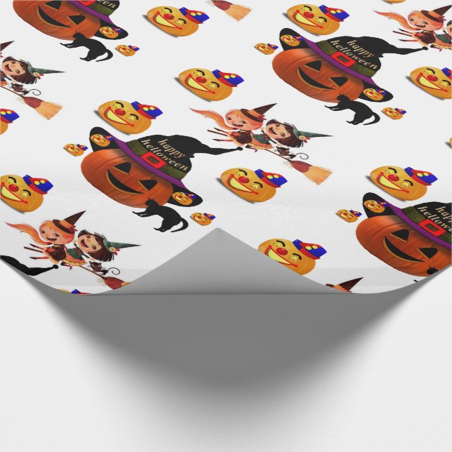 Papier Cadeau Papier à envelopper Halloween (Coin)