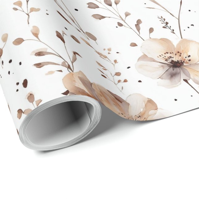 Papier Cadeau Papier à envelopper mat pour cadeaux emballés (Coin rond)