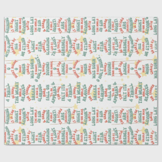 Papier Cadeau Papier à envelopper_Noël_O Nuit Sainte