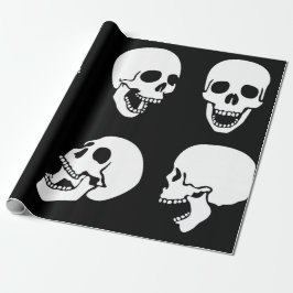 Papier Cadeau Papier à envelopper PEAU DE RIRE NOIR ET BLANC