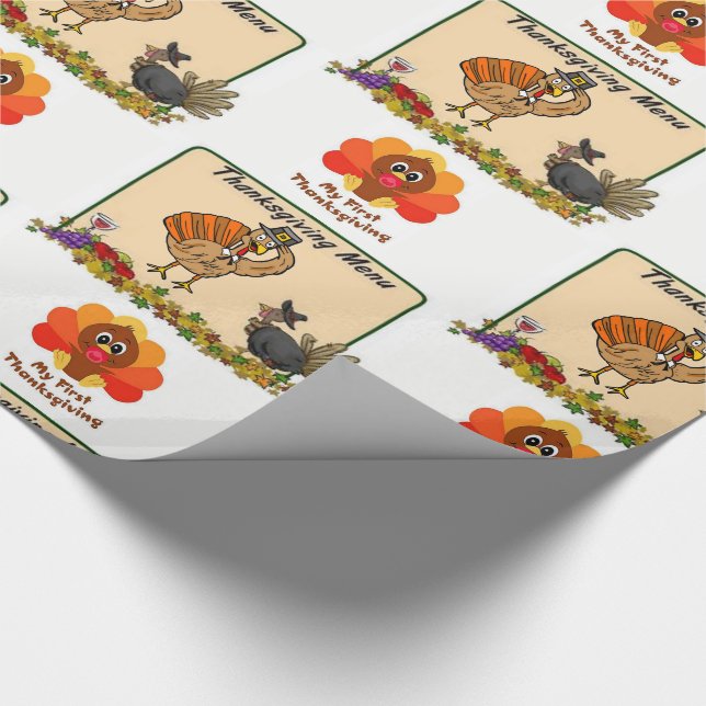 Papier Cadeau Papier à envelopper Thanksgiving (Coin)