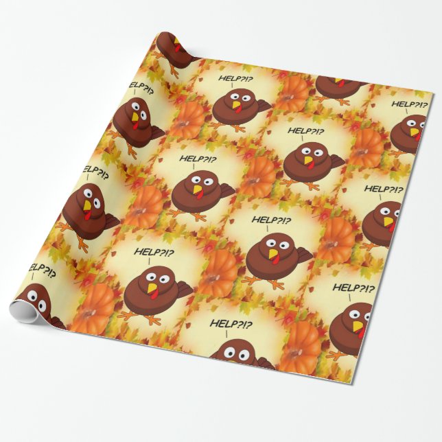 Papier Cadeau Papier à envelopper Thanksgiving (Déroulé)